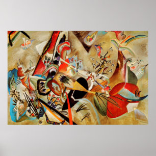 Poster Pintura de Abstrato de Composição Kandinsky