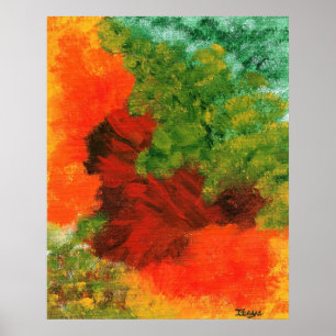 Póster Pintura de Abstrato de Grande Equinox do Autumn Eq