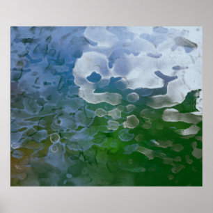 Poster pintura de abstrato em concreto. Ilustração 2d. Va