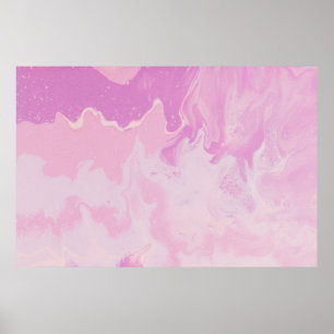 POSTER PINTURA DE ABSTRATO VERDE E PRETO