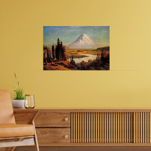 Poster pintura de Albert Bierstadt, Monte Rainier,