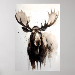 Poster Pintura de alce