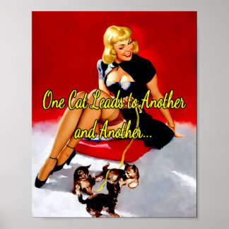 Poster Pintura de alguns truques bonitos de Gil Elvgren