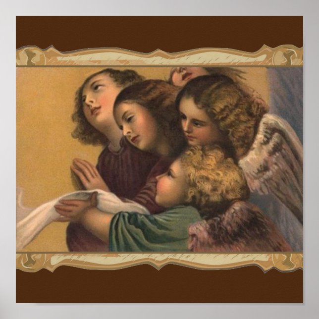 Poster Pintura de anjos (Frente)