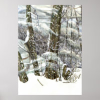 Pintura de Aquarela Invernal