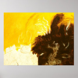 Póster Pintura de Arte Abstrata Gotejamentos Salpicos Ama