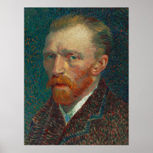 Poster Pintura de Arte Autoretrato Van Gogh