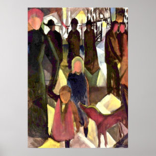 Poster Pintura de August Macke, Farewell