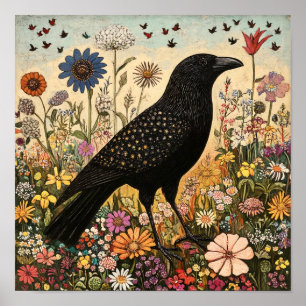 Poster Pintura de aves selvagens