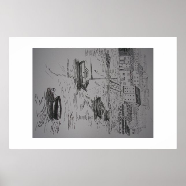 Póster Pintura de Brixham Harbor (Frente)