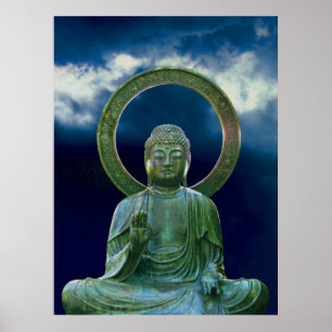 Poster Pintura de bronze da foto de Buddha