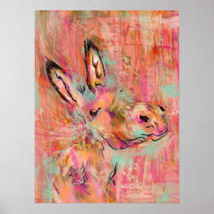 Poster pintura de burro