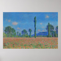 Pintura de Campo de Papoila Monet