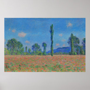 Poster Pintura de Campo de Papoila Monet