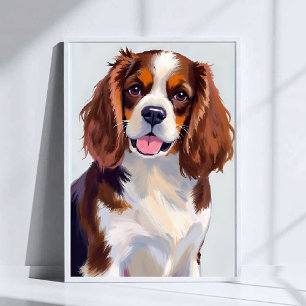 Poster Pintura de Cão Cocker Spaniel