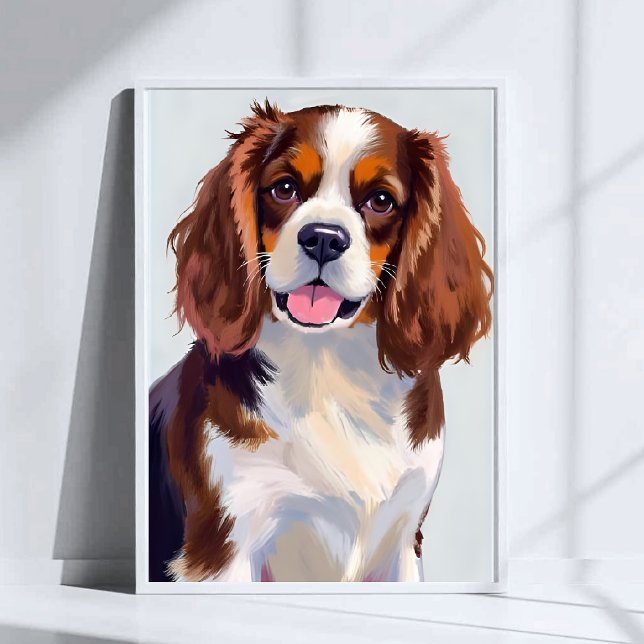 Poster Pintura de Cão Cocker Spaniel (Criador carregado)