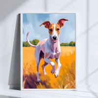 Pintura de Cão Galgo Italiano