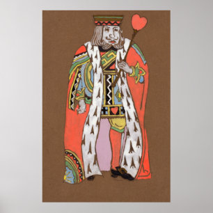 Poster Pintura de Caráter da Floresta de Alice e Maravil
