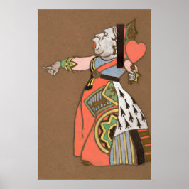 Poster Pintura de caráter da floresta de Alice e Maravilh