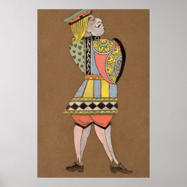 Poster Pintura de caráter da floresta de Alice e Maravilh (Frente)