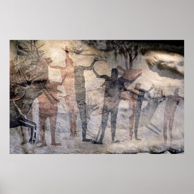 PÓSTER PINTURA DE CAVE PREHISTÓRICA (Frente)