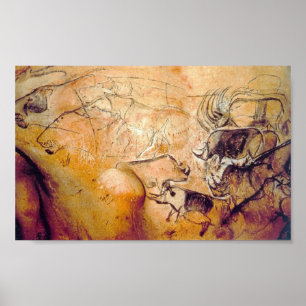 Póster Pintura de caverna de Chauvet
