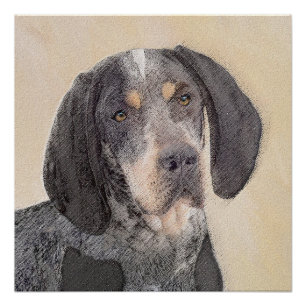 Póster Pintura de Connhound Bluetick - Cachorro Original 