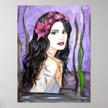 Pintura de Conto de Fadas da Dama do Lago
