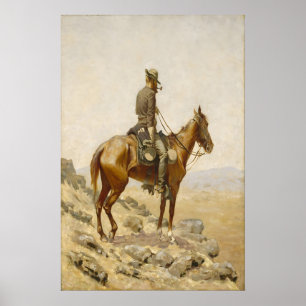 Poster Pintura de Cowboy de Frederic Remington Arte Ocide