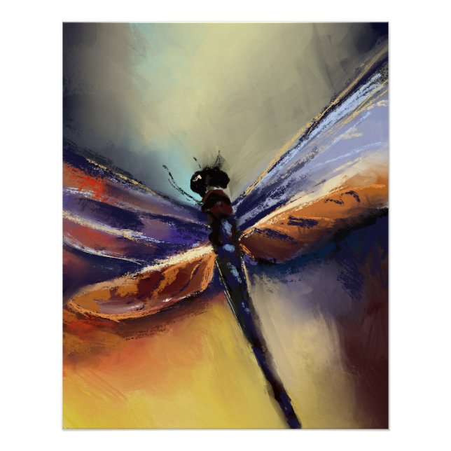 Póster Pintura de Dragonfly (Frente)