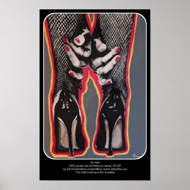 Poster Pintura de 'Du Hast' em uma  (Frente)