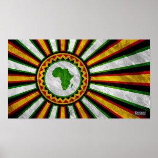 Póster Pintura de faixa de Ascensão de 18" x 10" em Áfric