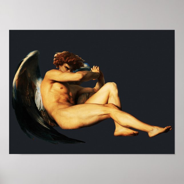 Poster Pintura de Fallen Angel por Alexandre Cabanel (Frente)