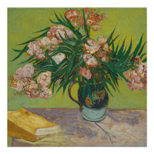 Póster pintura de flores de oleandro de Vincent Van Gogh