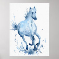 Pintura de galopagem com Abstrato de aquarela
