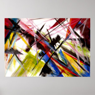 Póster Pintura de gênero dos futuristas