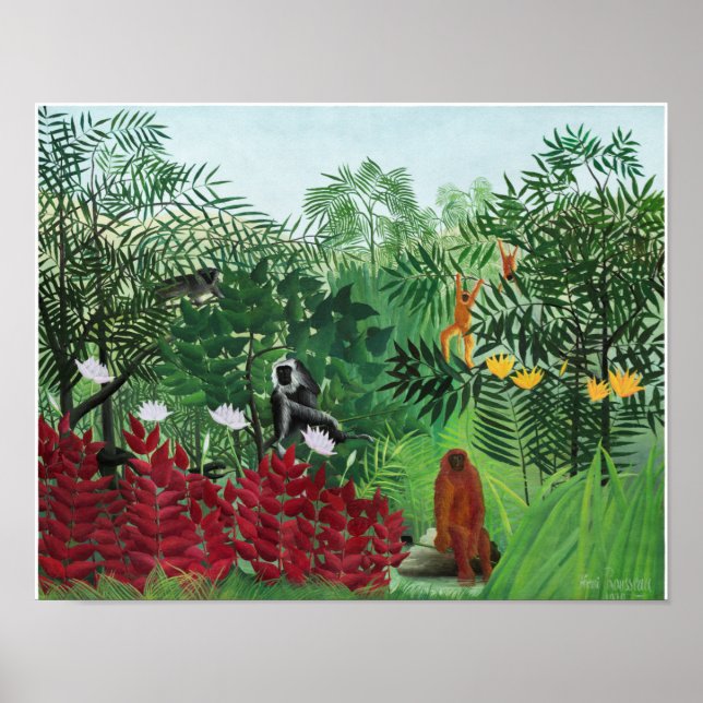 Poster Pintura de Henri Rousseau 1908 (Frente)