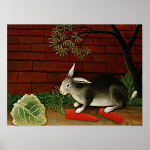 Poster Pintura de Henri Rousseau, Coelho