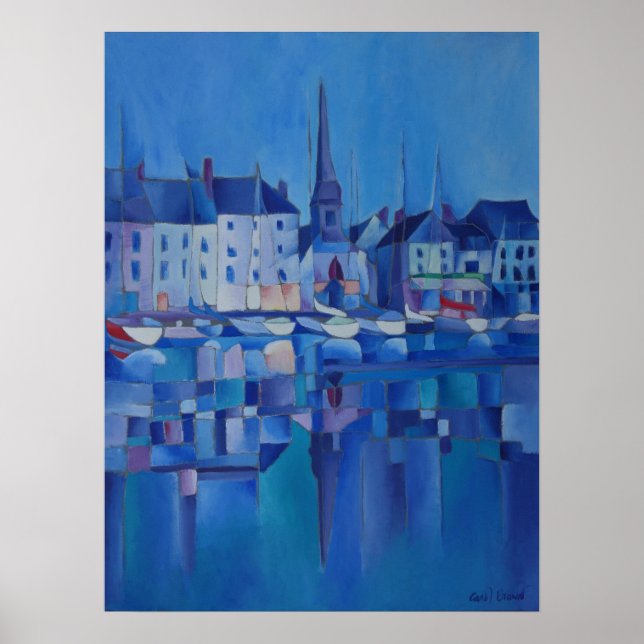 Poster Pintura de Honfleur - Normandia, França (Frente)