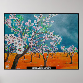 Poster Pintura de Huerto de Almendros por Alfred Fox