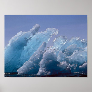 Poster Pintura de Iceberg Alaskano