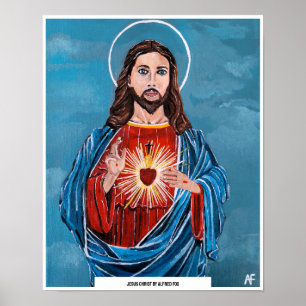 Poster Pintura de Jesus Cristo por Alfred Fox