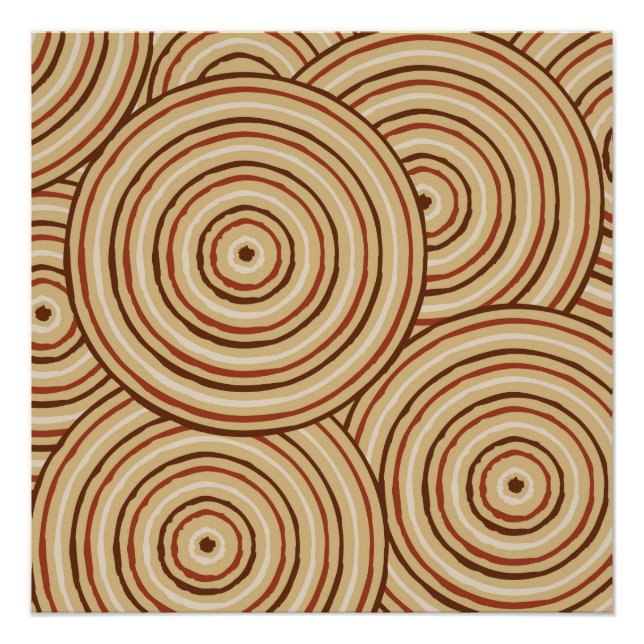 Póster Pintura de linha original (Frente)