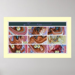 Poster pintura de lohe Qurani ف ن-ا ل خ ط-ل و ح ق ر آ ن ی