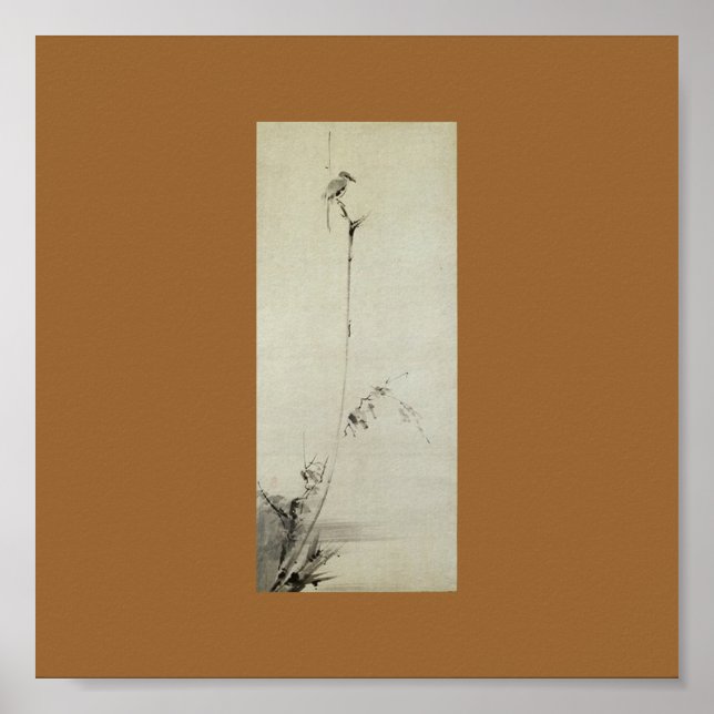 Poster Pintura de Miyamoto Musashi, c. anos 1600 (Frente)