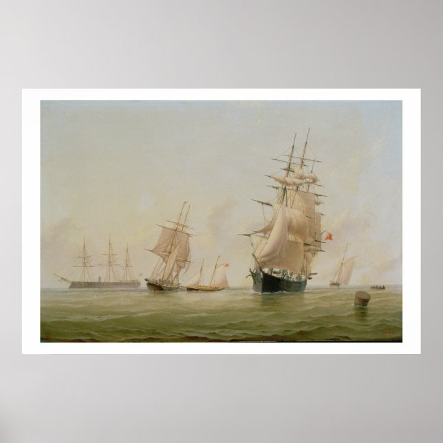 Póster Pintura de navio (óleo na canvas) (Frente)
