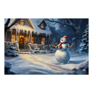 Póster Pintura de Neve