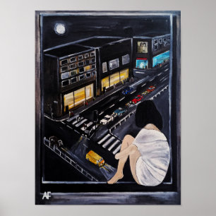 Poster Pintura de Noite de Sexta-feira por Alfred Fox Pos