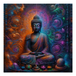 PÓSTER PINTURA DE ÓLEO BUDDHA #20