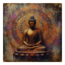 PÓSTER PINTURA DE ÓLEO BUDDHA #24